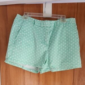 Elle mint green with white polka dots shorts. Size 10